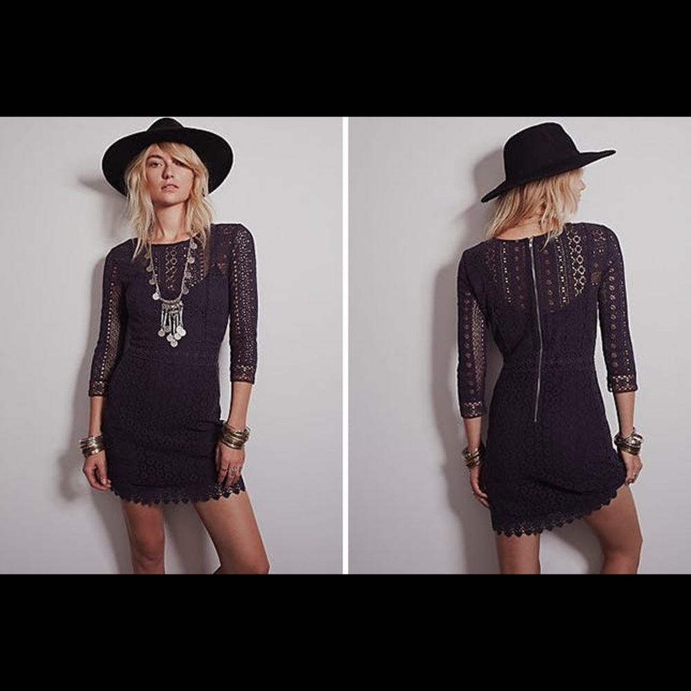 Free People Crochet Bohemian Dream Dress